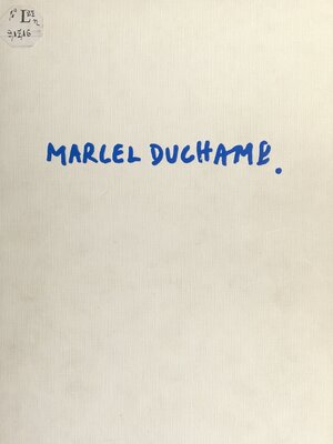 cover image of Marcel Duchamp